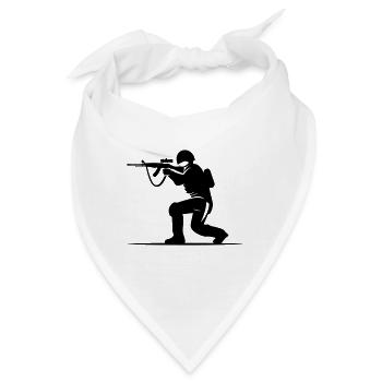 Soldat Symbol - Bandana - Weiß - Vorne