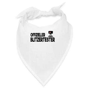 Offizieller Blitzertester Radarkontrolle Blitzer - Bandana - Weiß - Vorne