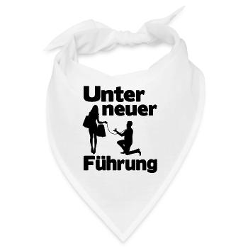 Junggesellenabschied Lustig Unter neuer Führung - Bandana - Weiß - Vorne