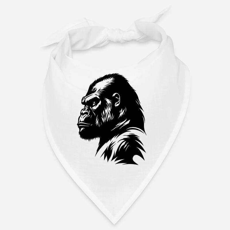 Gorilla Symbol Silhouette Bandana