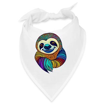 Faultier - Bandana - Weiß - Vorne