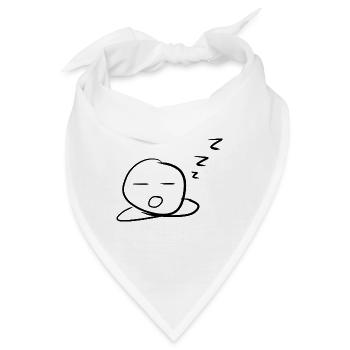 Langeweile langweilig - Bandana - Weiß - Vorne