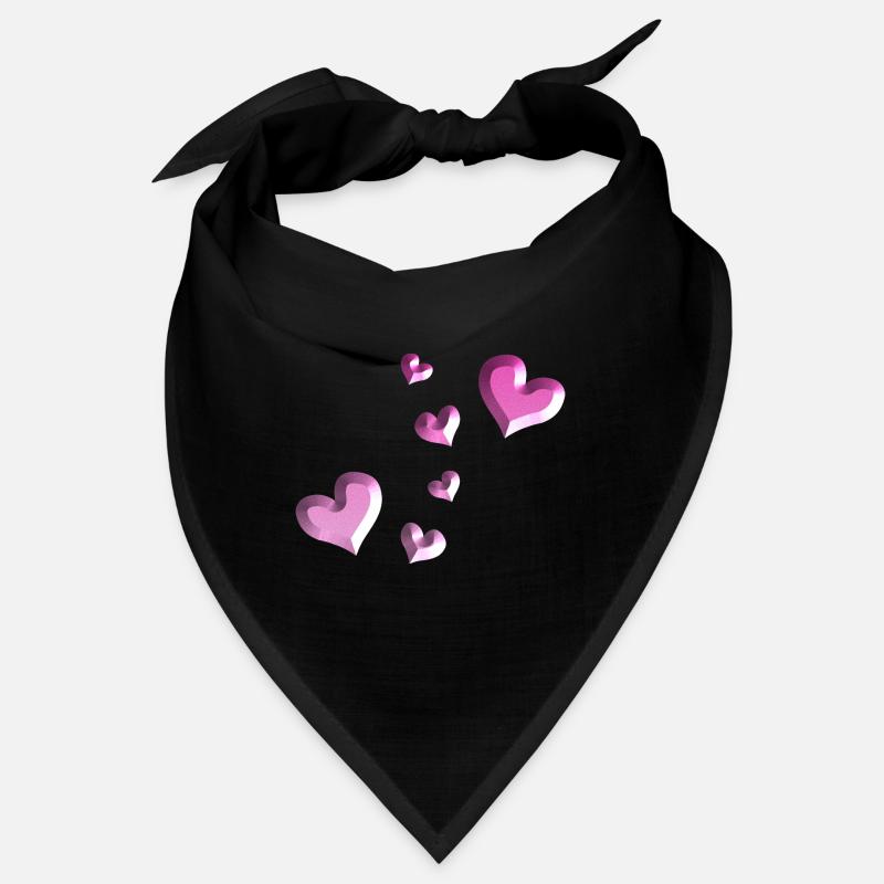 pink heart pattern glitter Bandana