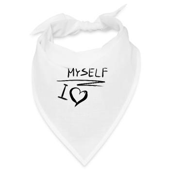 ich liebe mich selbstliebe herz - Bandana - Weiß - Vorne