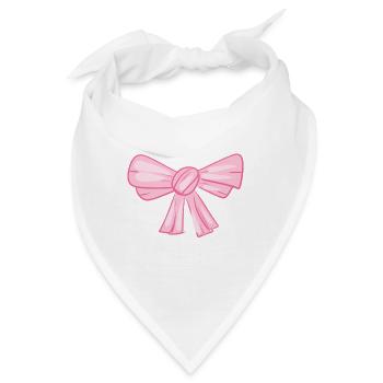 rosa schleife symbol fliege - Bandana - Weiß - Vorne