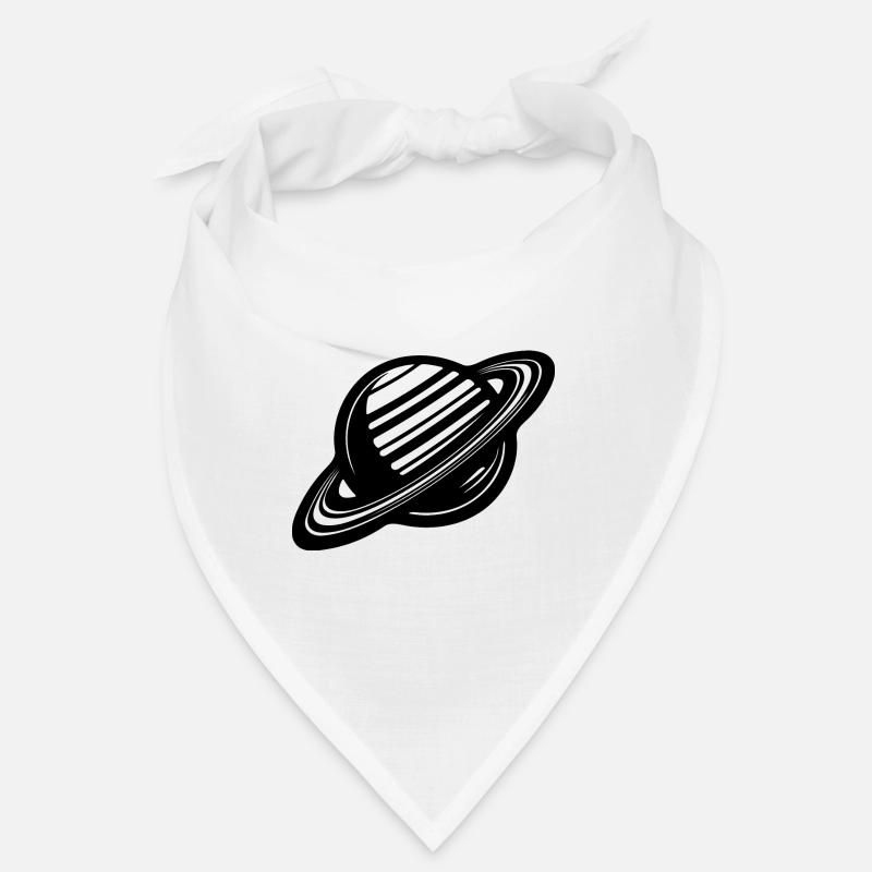Planète aux anneaux avec système d’anneaux dans le système solaire Bandana