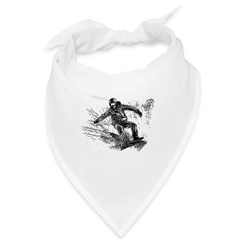 Snowboarding Ride Style Tiefschnee Snowboard Move - Bandana - Weiß - Vorne