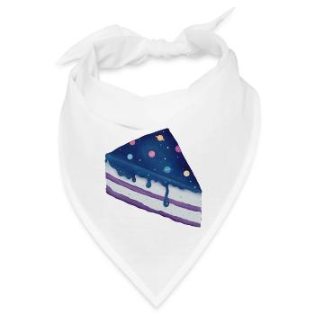 Kosmischer Galaxienkuchen - Bandana - Weiß - Vorne