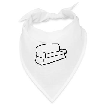 Sofa Symbol Wohnzimmer Möbel - Bandana - Weiß - Vorne