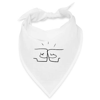 team freundschaft - Bandana - Weiß - Vorne