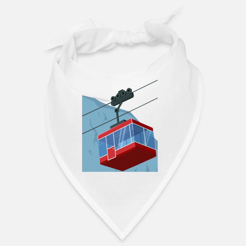 cable car red winter Bandana