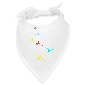 Billard symbol icon - Bandana - Weiß - Vorne