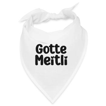Bestes Gottimeitli Gotti Schweiz Patenkind - Bandana - Weiß - Vorne