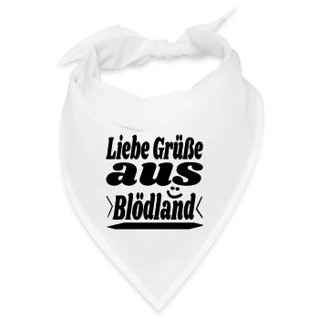 liebe grüße - Bandana - Weiß - Vorne