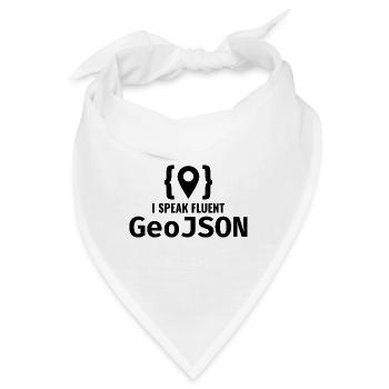 GeoJSON Entwickler Programmierer Programmierer GIS Mapping - Bandana - Weiß - Vorne
