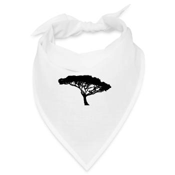 Wunderschöner Baum des Lebens - Bandana - Weiß - Vorne