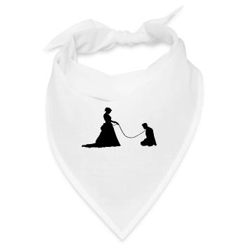 Ehepaar Hochzeit Lustig - Bandana - Weiß - Vorne