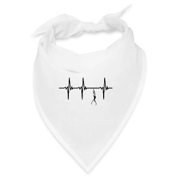 Herzschlag für Apnoetauchen - Bandana - Weiß - Vorne