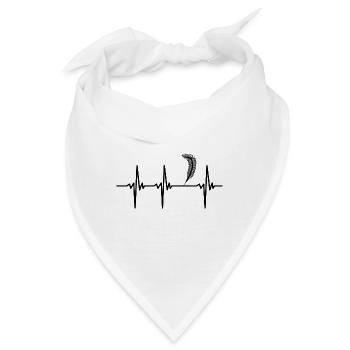 Herzschlag für Federkiel und Tinte Feder - Bandana - Weiß - Vorne