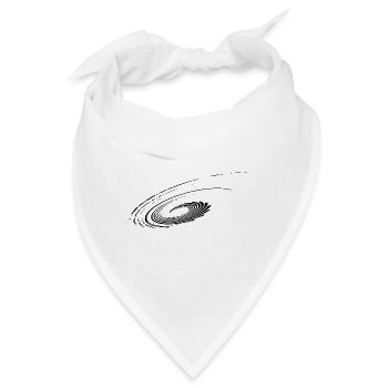 Geometrische Planenten Parabeln Ellipsen Linien - Bandana - Weiß - Vorne