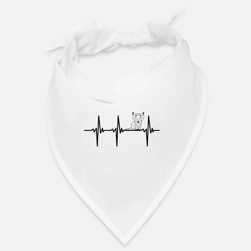 Heartbeat for geometric fox Bandana
