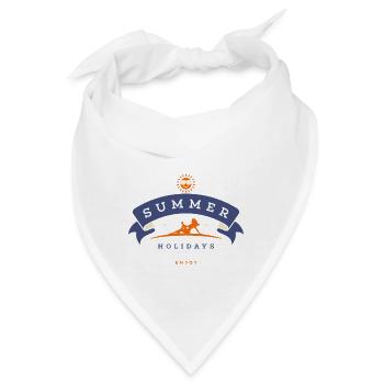 Summer Holidays Enjoy Beach Girl Beachparty - Bandana - Weiß - Vorne