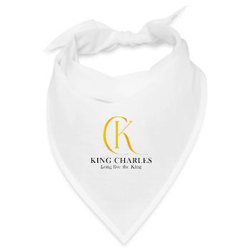 König Charles III England Prinz Charles - Bandana - Weiß - Vorne
