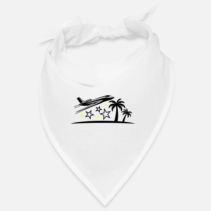 Vacation Airplane Beach Bandana