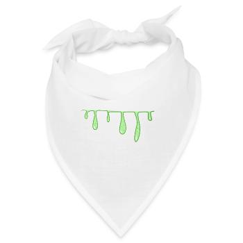 grüner schleim linie strich schleimig - Bandana - Weiß - Vorne