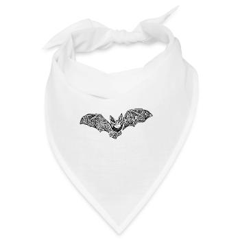 Unheimlich Niedliche Fledermaus - Bandana - Weiß - Vorne