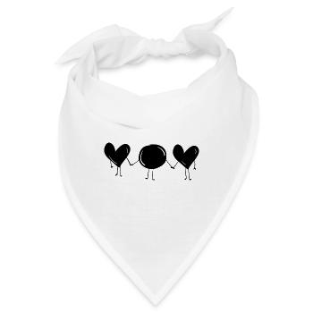 drei Freunde - Bandana - Weiß - Vorne