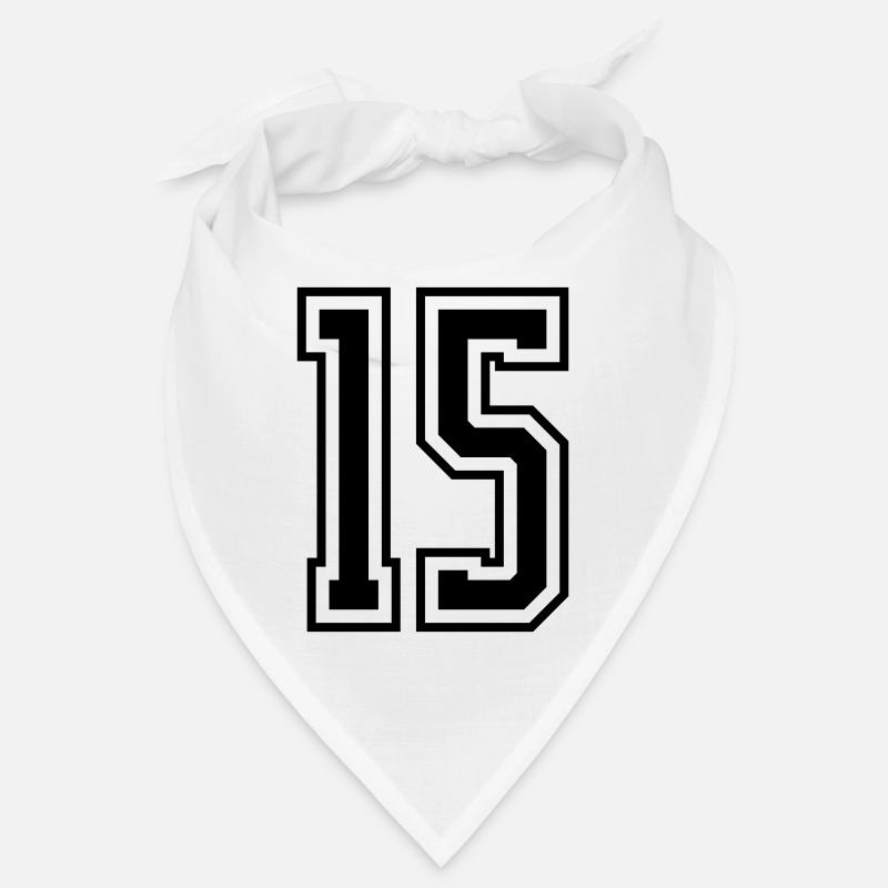 15 Numéro de numéro Bandana