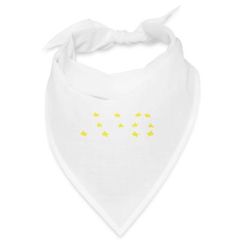 sterne symbol stern gelb - Bandana - Weiß - Vorne