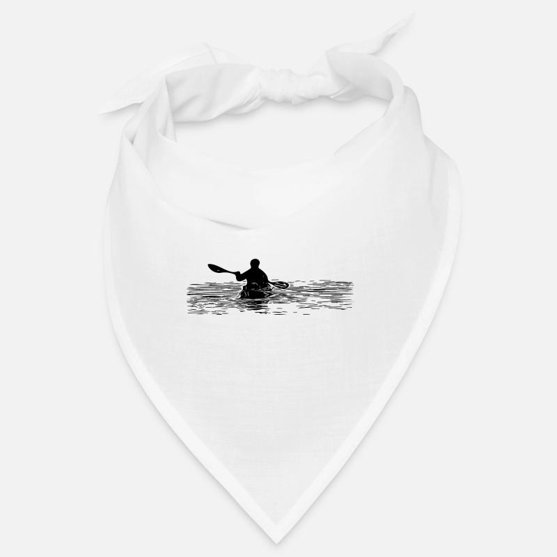 Paddler in Canoe Sunset Kayaker Bandana