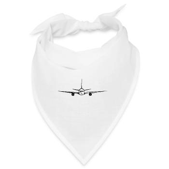 Fliegender Transport Pilot Flieger - Bandana - Weiß - Vorne
