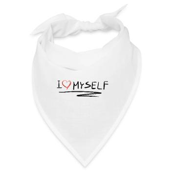 ich liebe mich selbstliebe herz - Bandana - Weiß - Vorne