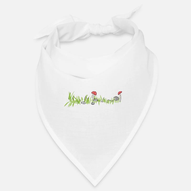 Herbe Nature Champignon Surface Sol Bandana