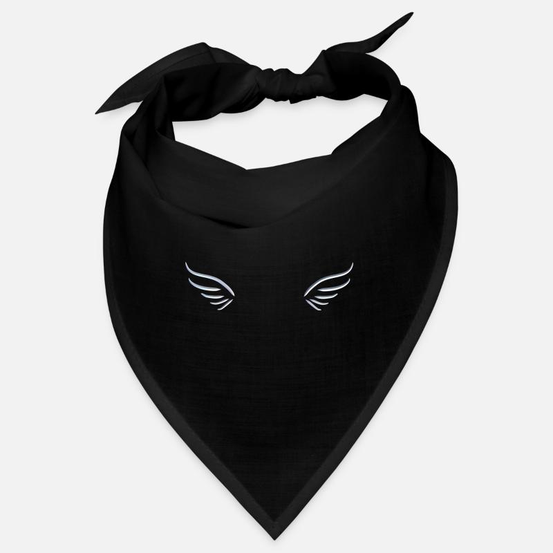aile argentée deux mouche symbole protéger Bandana