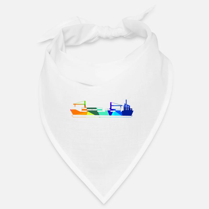 Container Ship Rainbow Polygon Ships Bandana