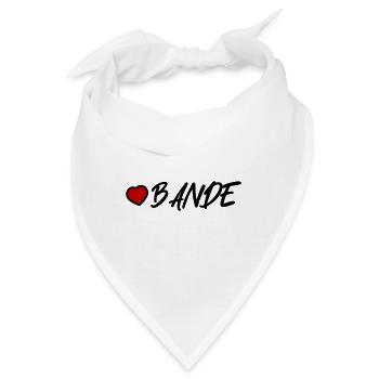 Bande Herz - Bandana - Weiß - Vorne