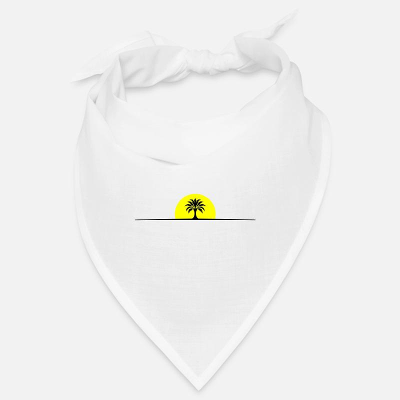 Palm Tree Sun Line Bandana