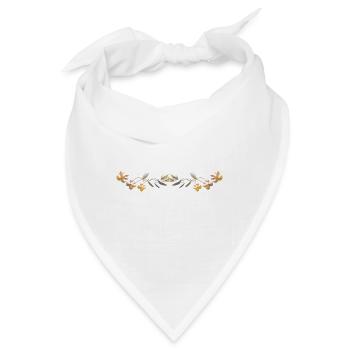 goldene linie silber strich - Bandana - Weiß - Vorne