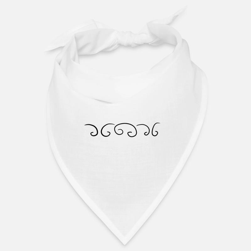 symbols curvy line pattern simple Bandana