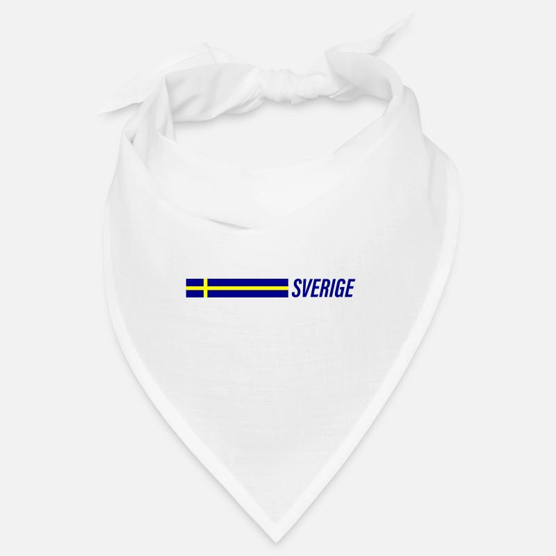 Équipe de la Suède - Bandana - blanc