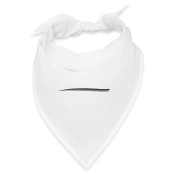 linie metall silber strich - Bandana - Weiß - Vorne