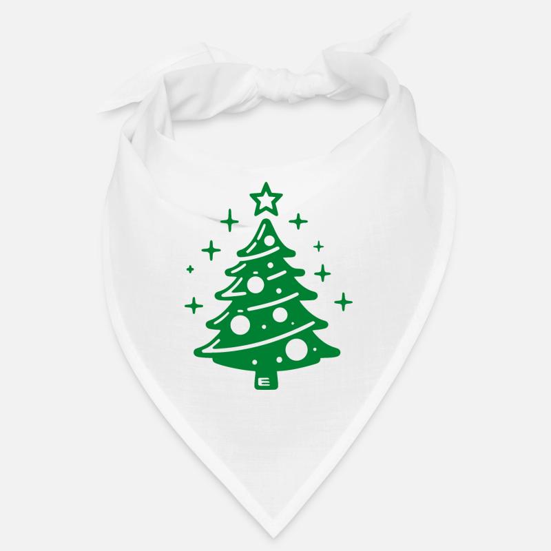 Sapin de Noël vert Bandana