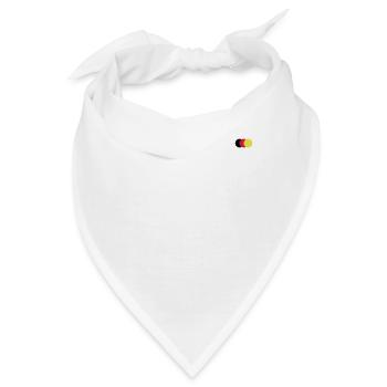 farbige Punkte - Bandana - Weiß - Vorne