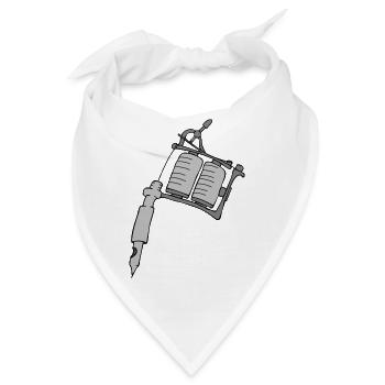 Tatoo gun - Bandana - Weiß - Vorne