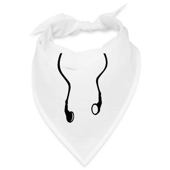 Kopfhörer - Bandana - Weiß - Vorne