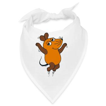 Die Maus springt - Bandana - Weiß - Vorne